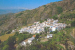 Pueblo en Alpujarra granadina, Sierra Nevada en Andalucia